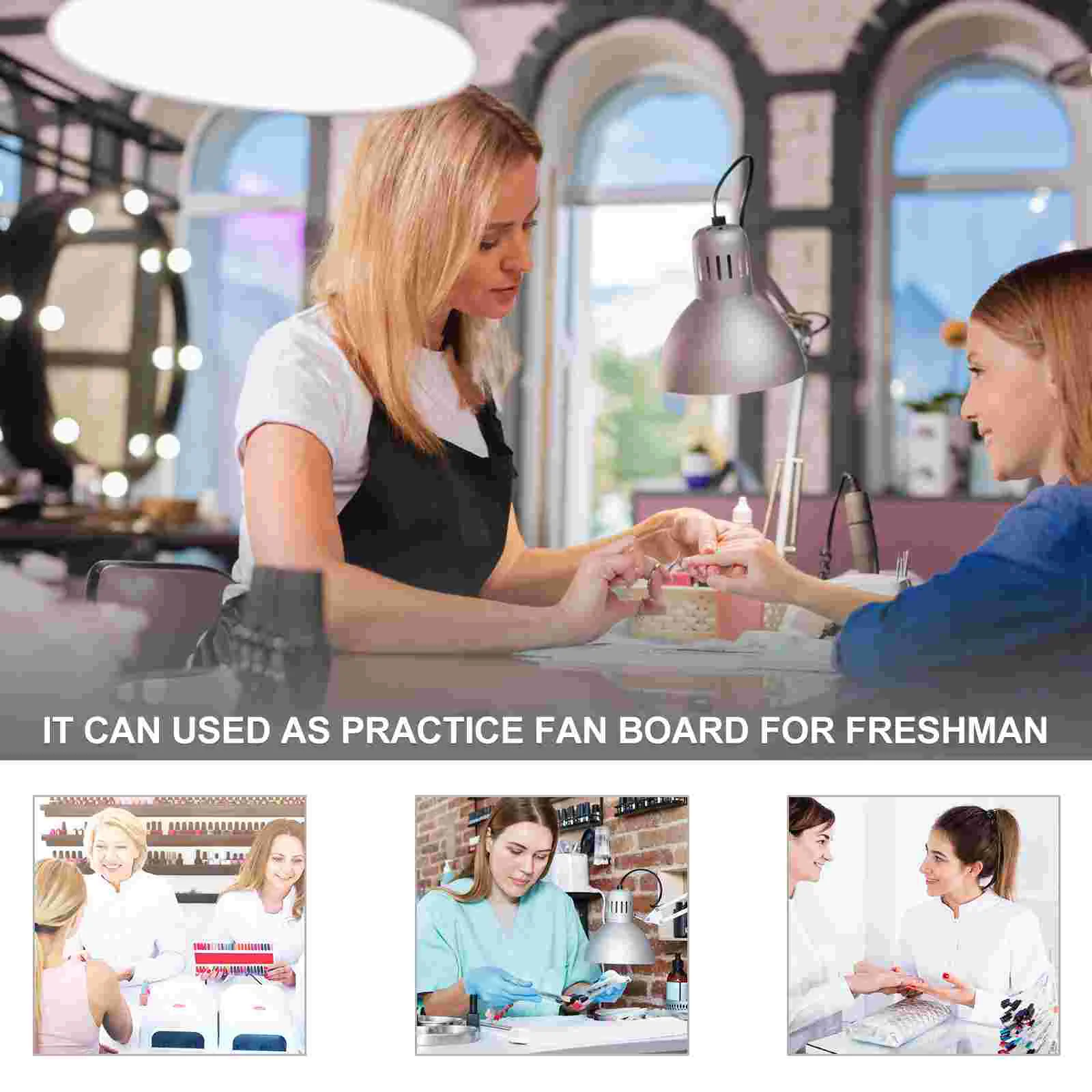 Soporte de exhibición para puntas de uñas, tabla de colores de esmalte, estante en espiral, palos de manicura transparentes, Gel, 120 Uds.