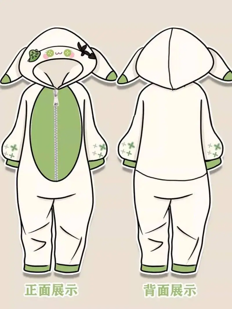 Gioco Cosplay Nahida Flanella Autunno Inverno Cartoon Home Costume Uomo Donna Tuta Coppie Pamas