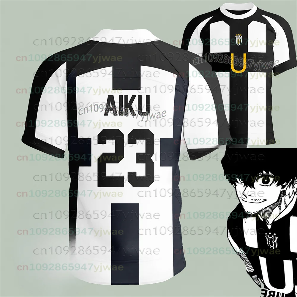 2026 New Blue Lock Ubers Jersey Soccer O-neck T Shirts Cosplay Uniforms Barou Aiku Lorenzo T Shirt Unisex Uber Street Wear Tops