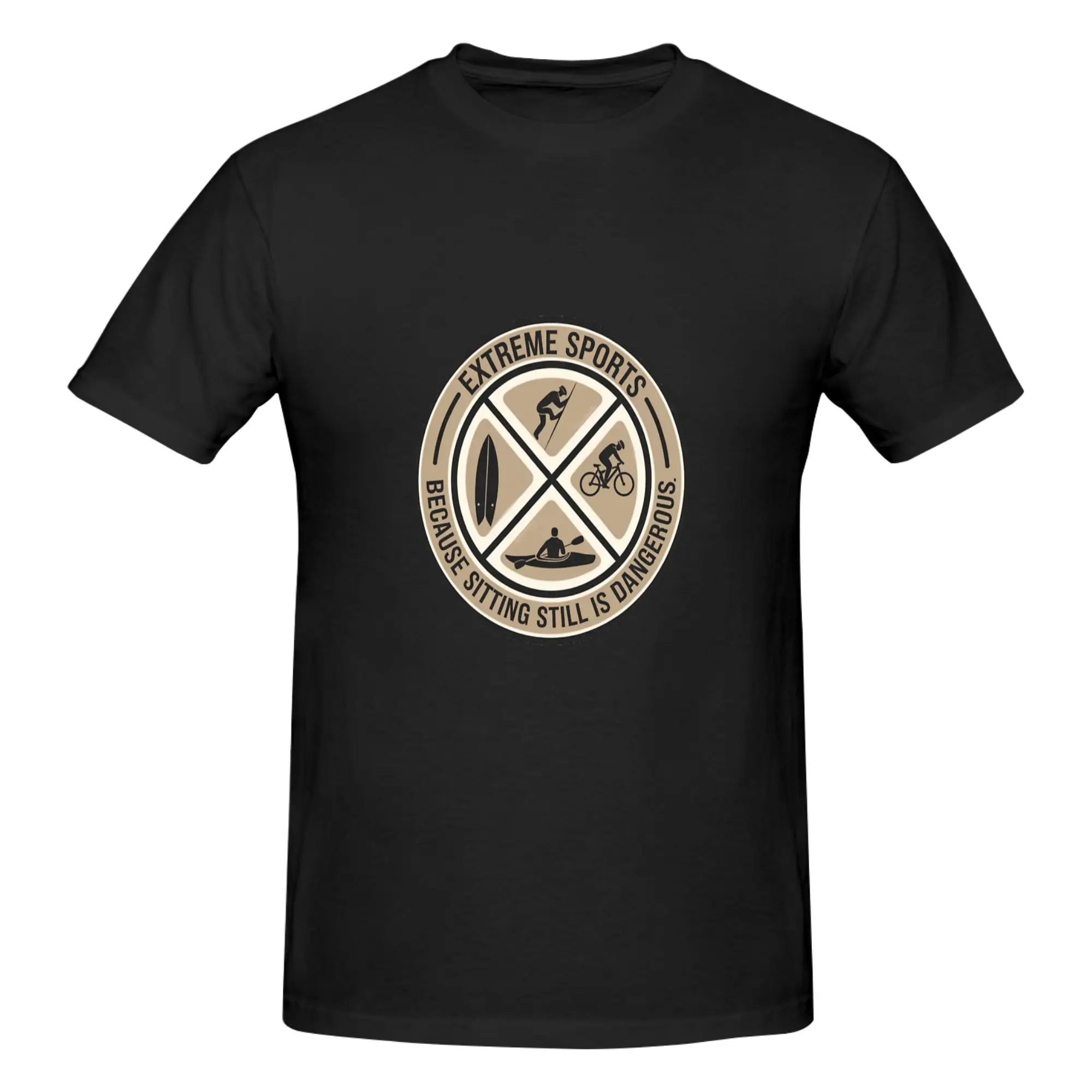 Funny Thrill Sports retro  Men's Printed T-Shirt Unisex T shirtCotton
