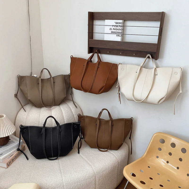 سعة كبيرة جلدية سستة المرأة حمل الحقائب عالية الجودة الفاخرة 2025 العلامة التجارية حقائب كتف للنساء الاتجاه Bolsas Para Mujeres #5