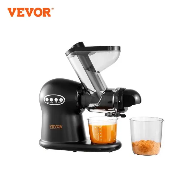 VEVOR-Máquina de Espremedor Masticante Lenta, Modo de 2 Velocidades, Prensa Fria, Função Reversa, Motor Silencioso, Suco, Suco