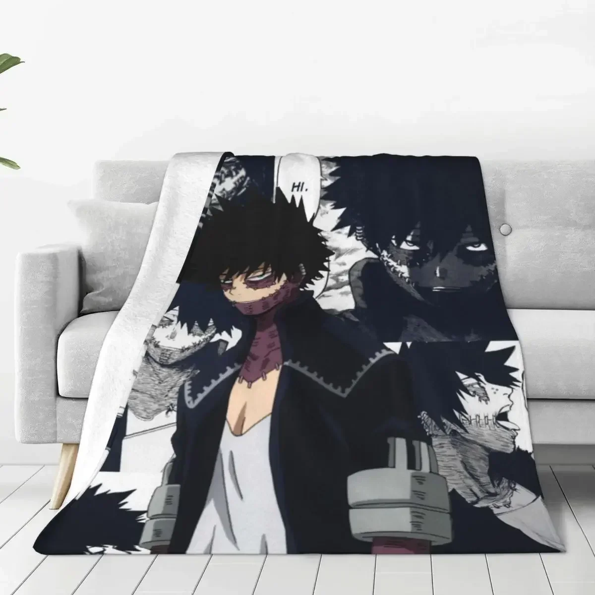 

Anime Velvet Throw Blankets My Hero Academia Hone Nuki Juzo Blanket for Sofa Car Super Soft Bed Rug