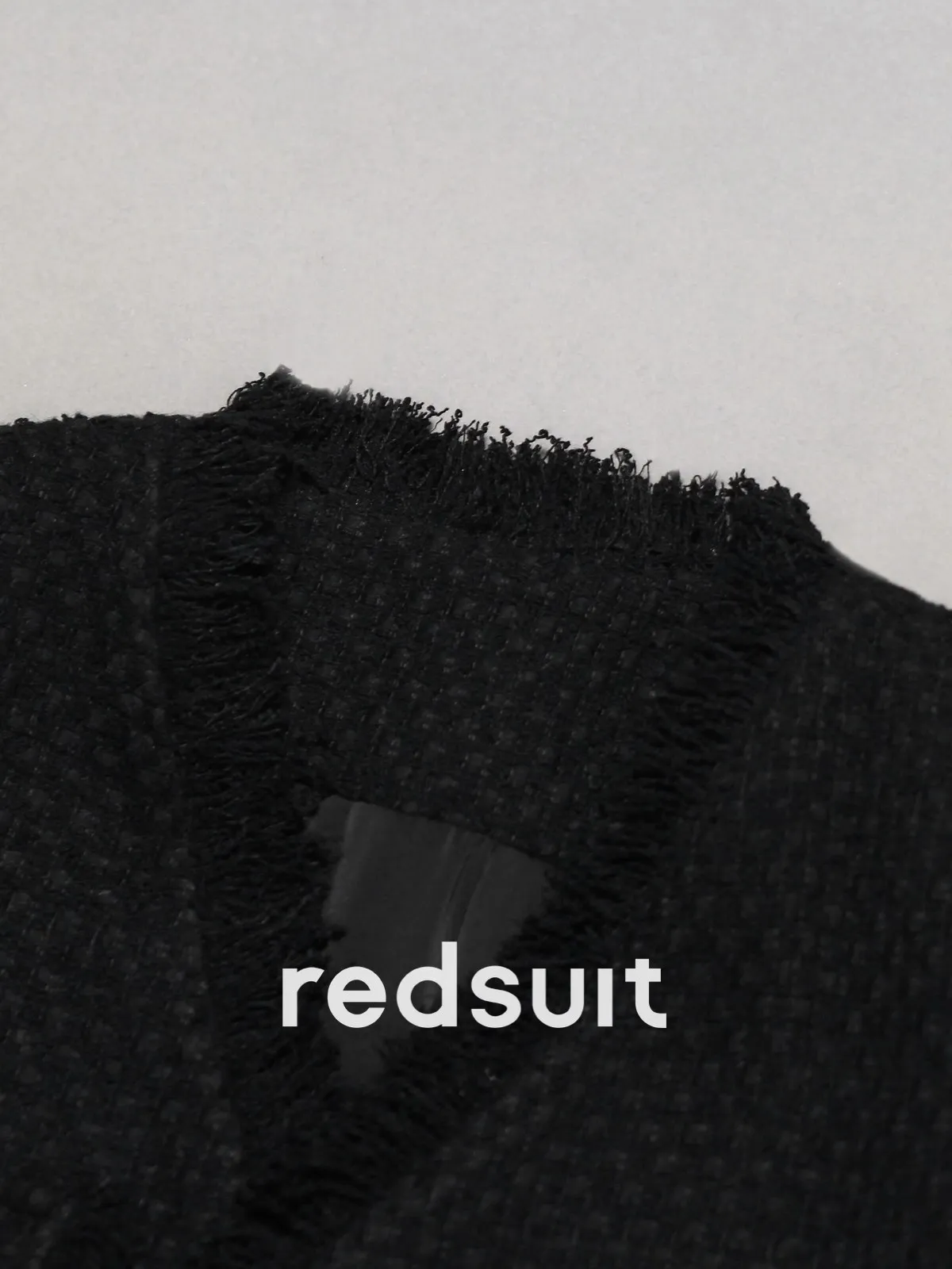 New Black tweed short jacket V-neck top Coats Jackets Custom Size