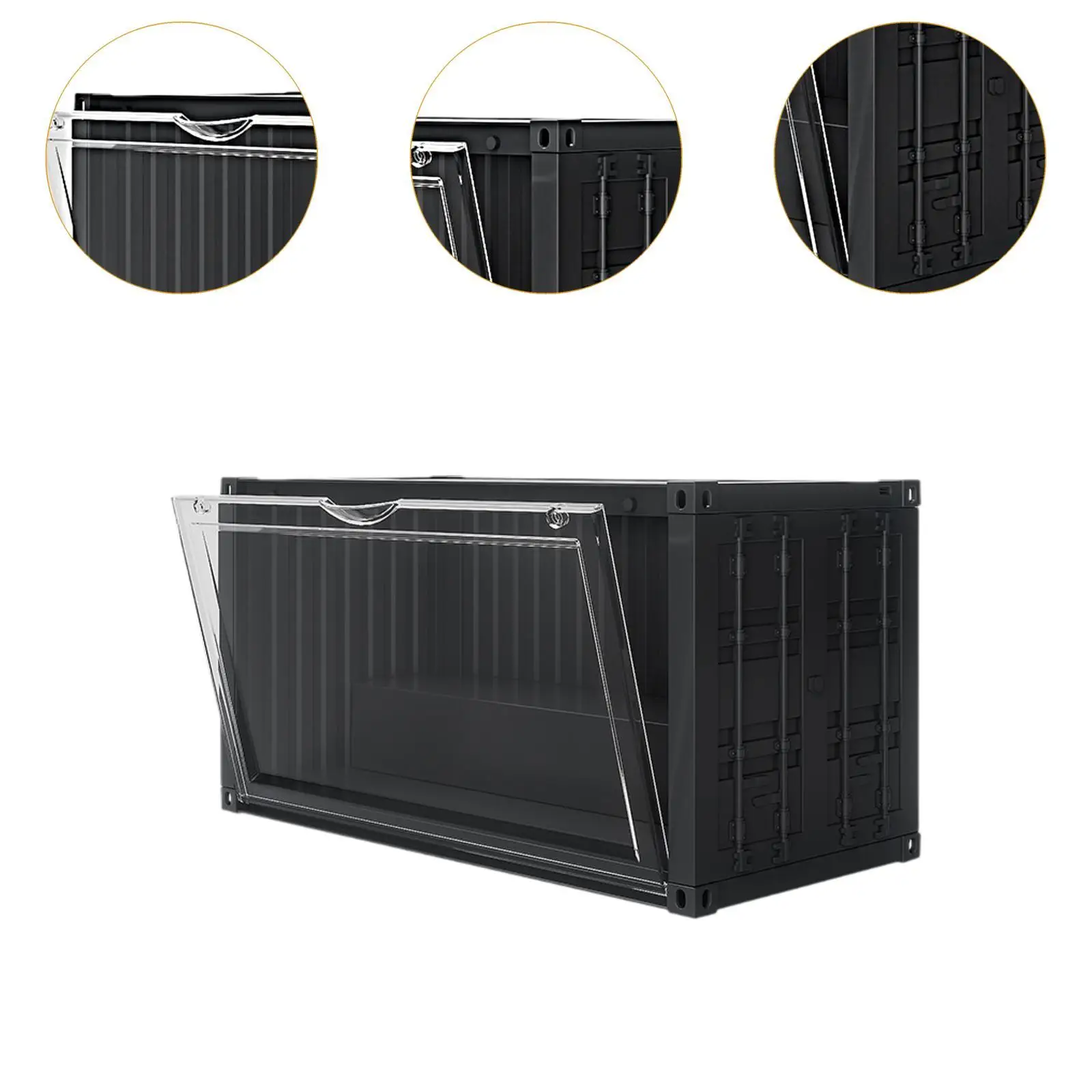 Etui ekspozycyjne na kolekcje, pyłoszczelny organizer na figurki, gablota na figurki miniaturki na stolik nocny, blat, biurko, komodę.