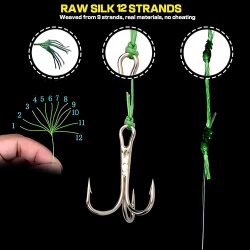 Imagen 2 del producto Línea de pesca de carpa PE X12 mejorada, 300/500/1000M, 12 hebras trenzadas, multifilamento súper fuerte resistente al desgaste, alambre de agua salada marina