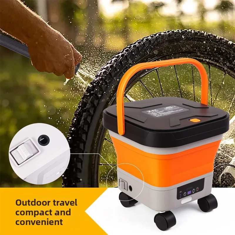 Foldable Portable Pressure Washer | High-Power Wireless Car Wash Gun | Multi-Function Outdoor Cleaning Machine​