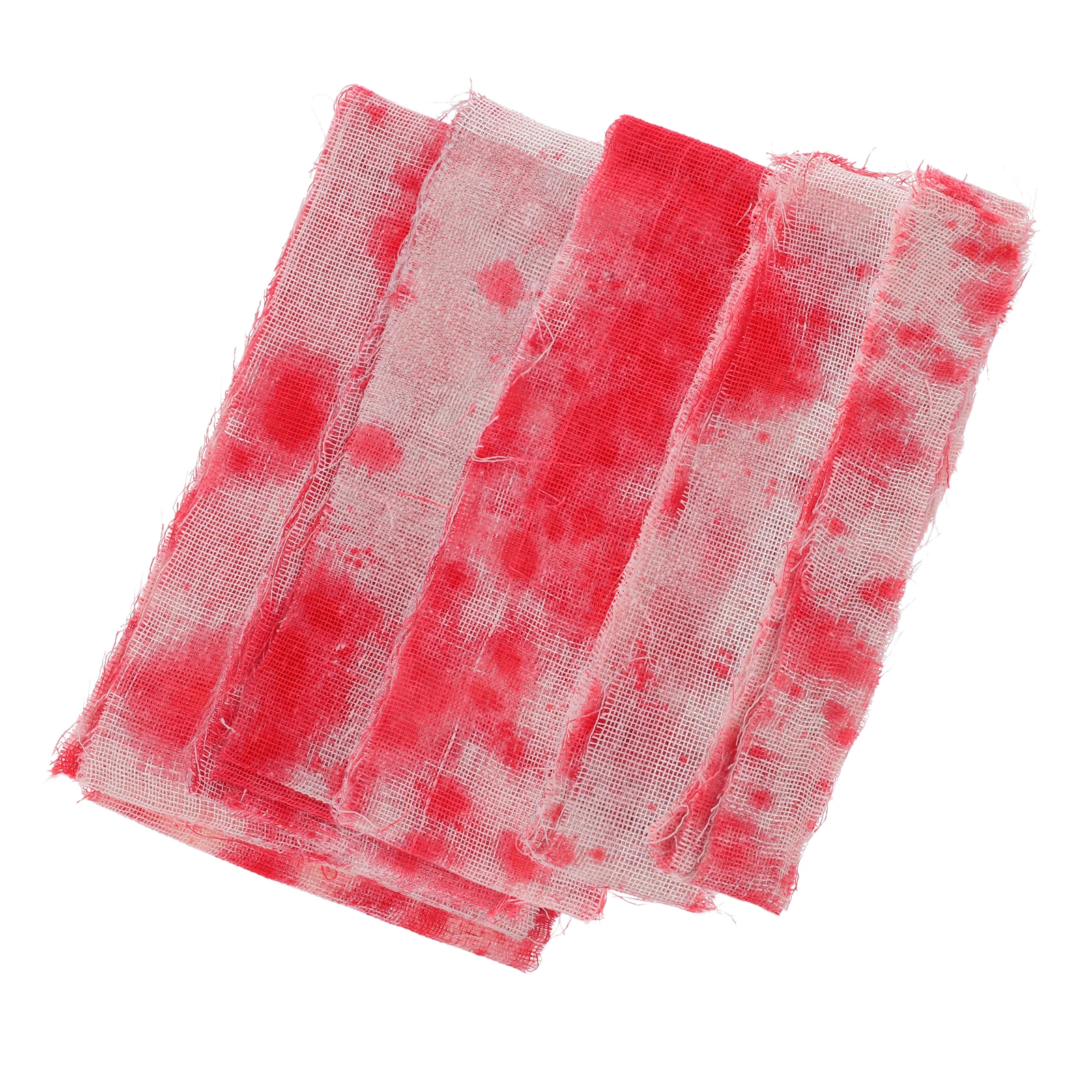 

5 PCS Party Wrap Bandage Bloody Gauze Decoration Halloween Caution Tape Creepy Scary Props