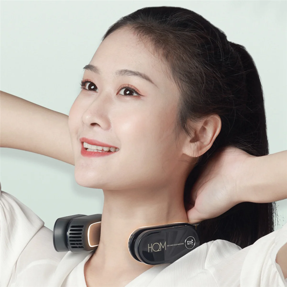 

air conditioner neck fan Mini Portable Air Conditioner Neck Fan Rechargeable Small Bladeless