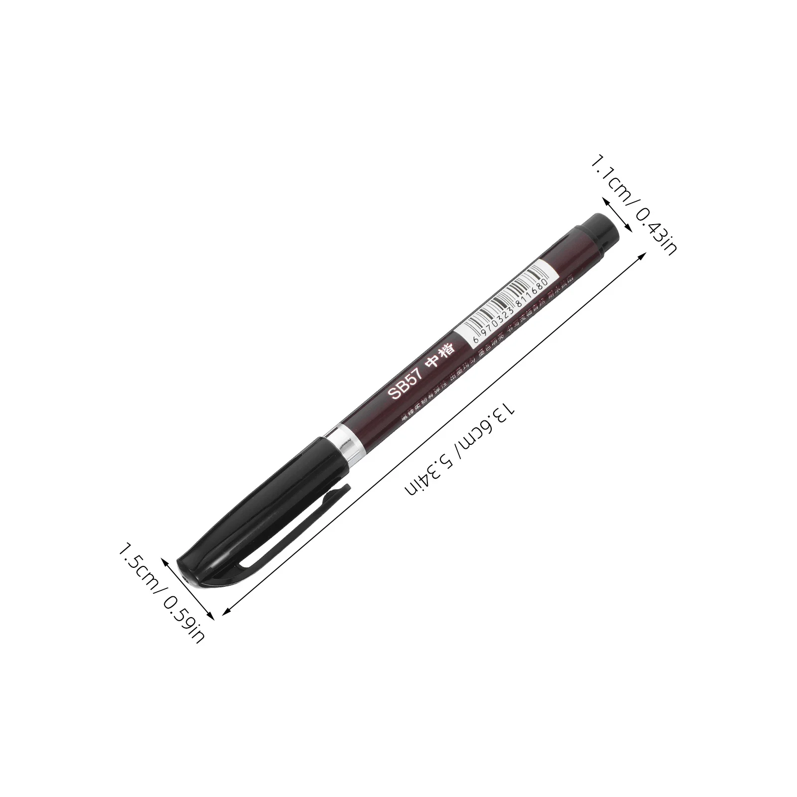 6Pcs Chinese Calligraphy Brush Set for Intricate Details Professional Use Watercolor Lettering Paint Pen Water Brush Pen