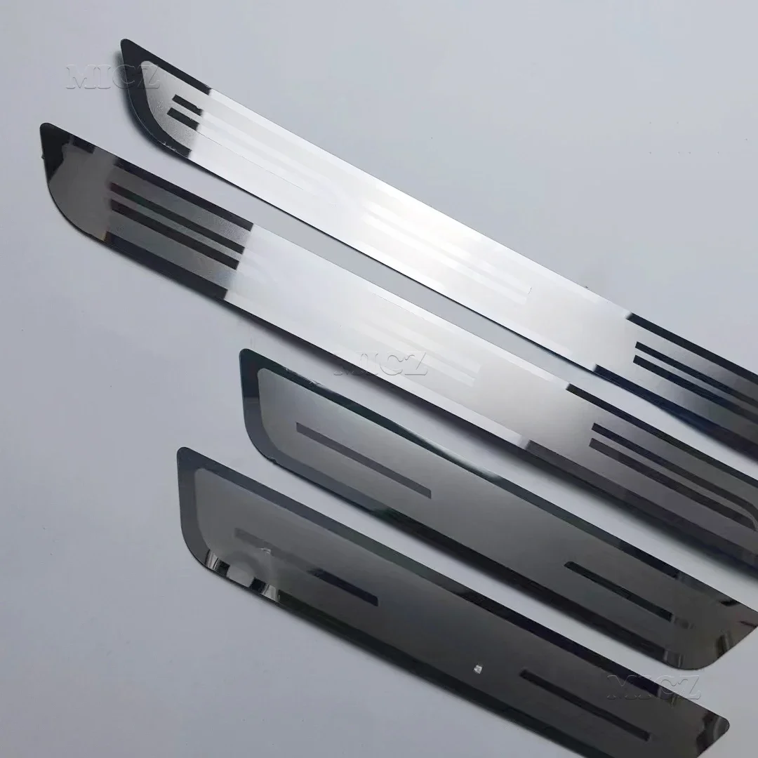 لشركة فولكس فاجن ID.4 كروز فولكس فاجن ID4 2020 20212022 عتبة الباب لوحة بالية ركلة الحرس دواسة عتبة خطوة حامي الفولاذ المقاوم للصدأ تصفيف السيارة #3