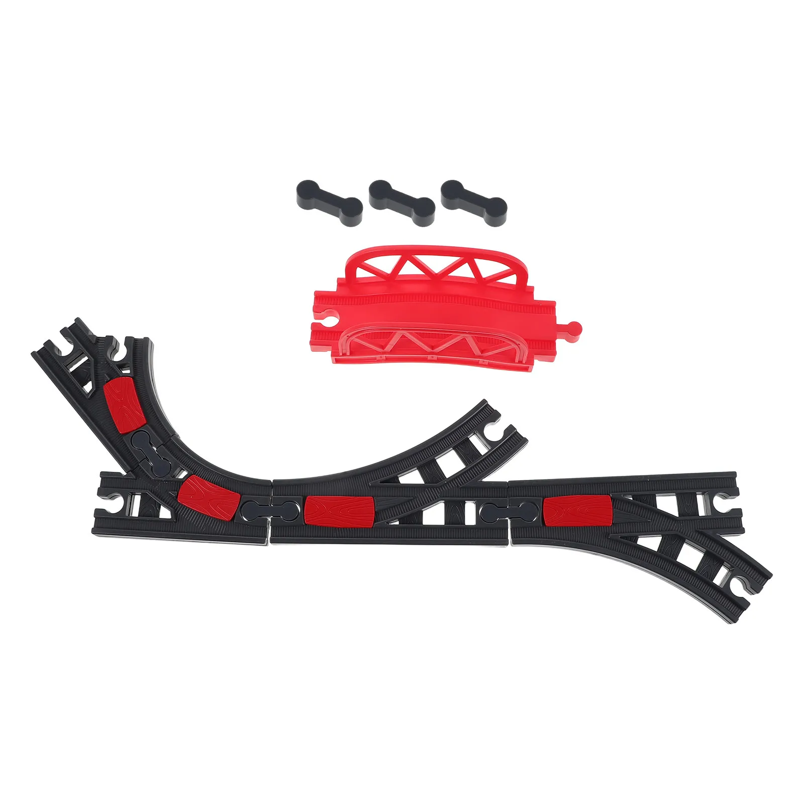 

Набор пластиковых соединителей для железнодорожных путей, адаптеры для железных дорог, аксессуары, легко собираемые запасные части для детских железнодорожных сцен