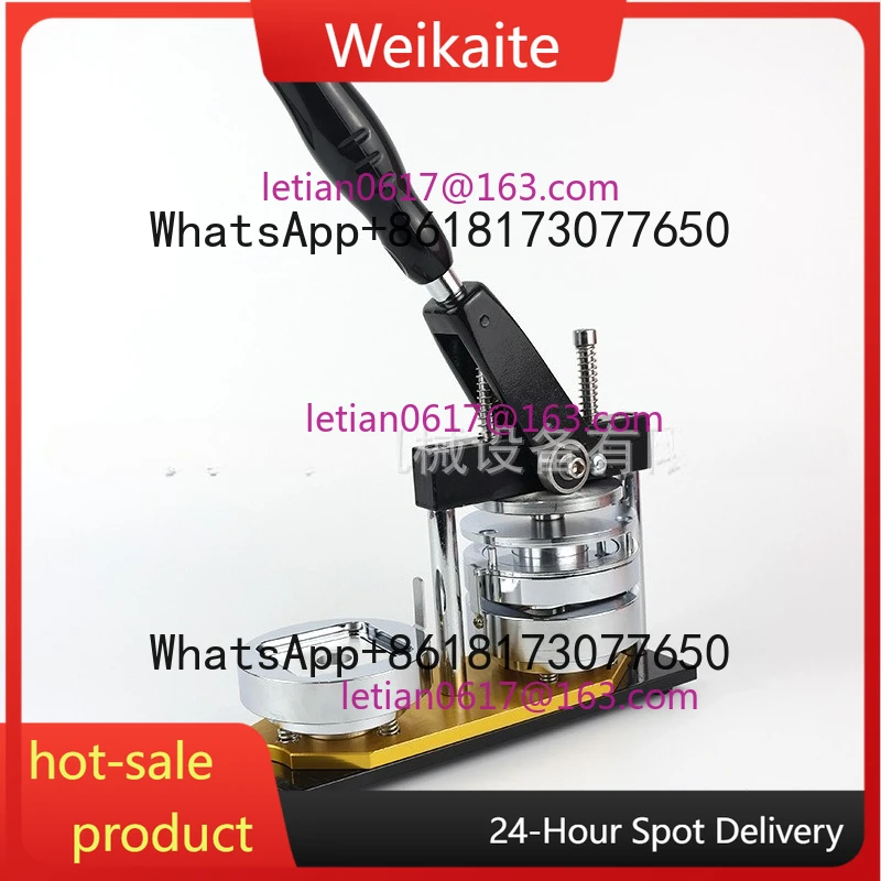 

The Most Popular 50Mm Square Badge Button Making Machine Tinplate Refrigerator Magnet Badge Bar All Metal Homemade Machine