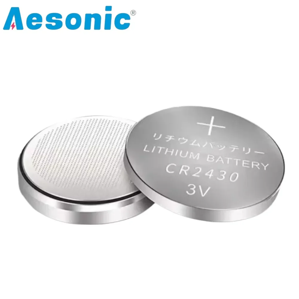 10PCS 3V 280mAh CR2430 Lithium Button Battery CR 2430 DL2430 BR2430 for Watch Key Fob Alarm Clock Remote Control Coin Cells