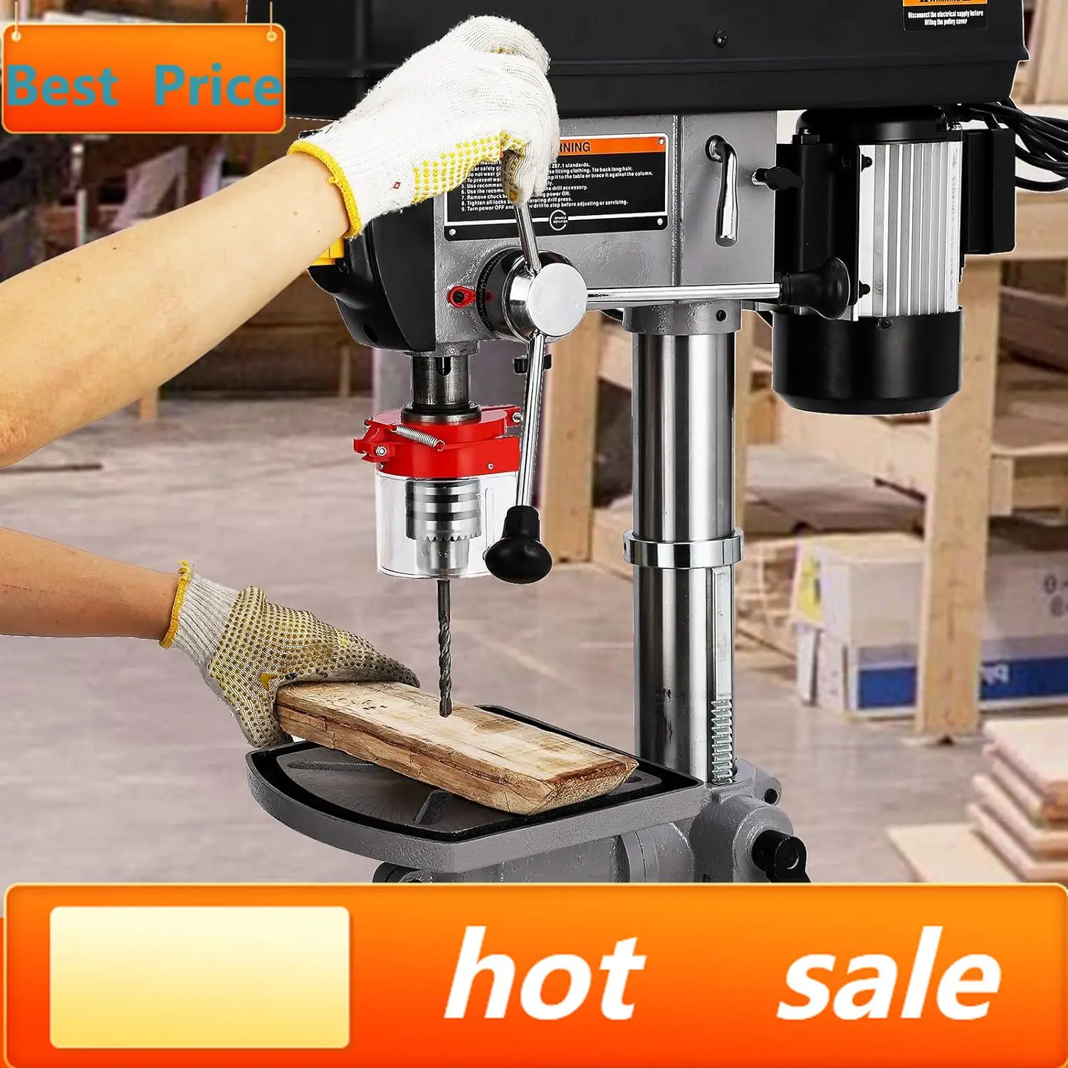 

Хит продаж: Настольный сверлильный станок 13 дюймов, двигатель из чистой меди 7,5 А, 120 В, регулируемая скорость 288-3084 об/мин, чугунный корпус.