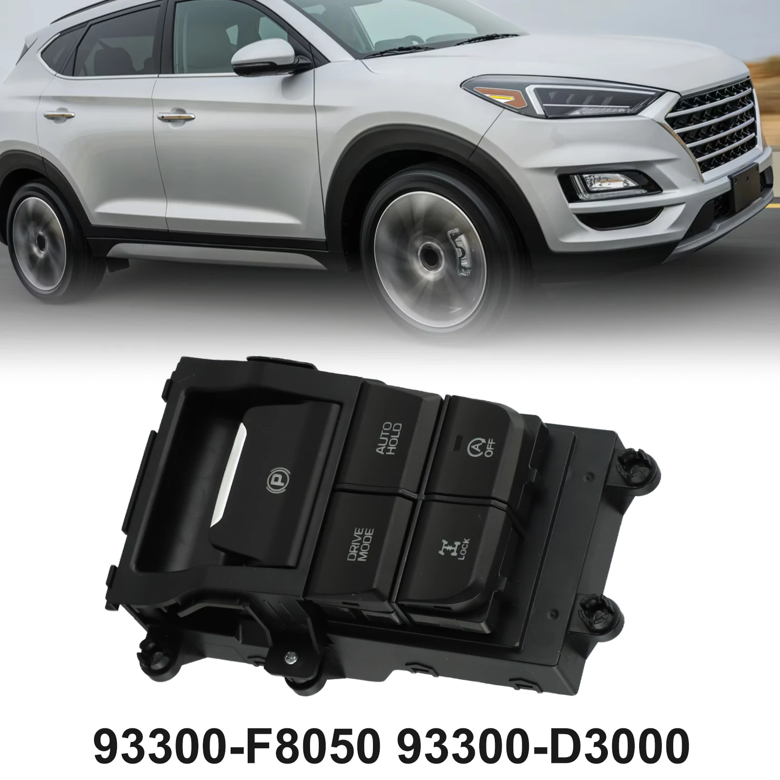 

Console Parking Switch Car Console Handbrake Switch For Hyundai Tucson Plastic Black Brand New Easy Installation