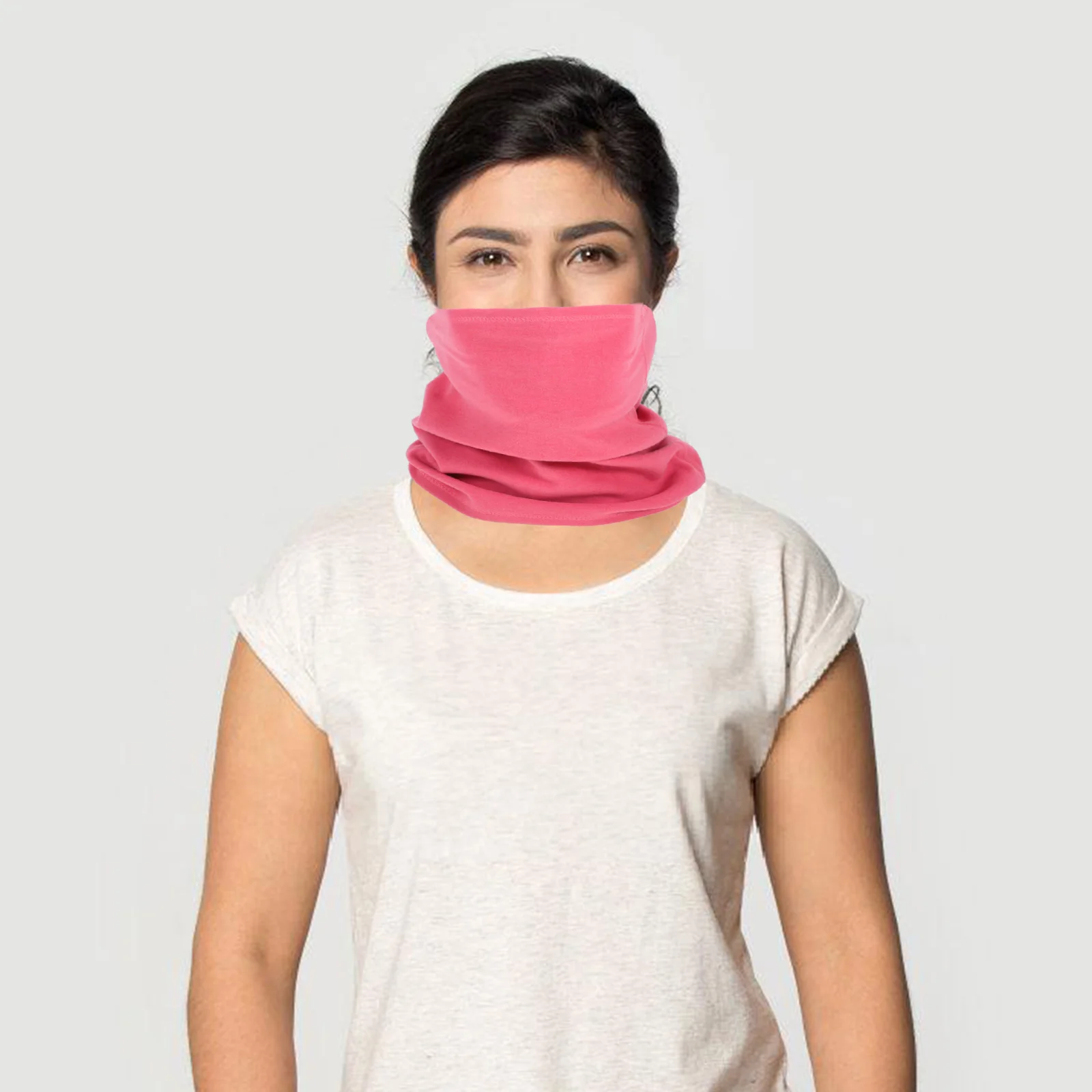 

Cycling Scarf Neck Gaiter For Men Women Warm Fleece Face Mask Headband Winter Outdoor Sports Rechargeable Heated Scarf
