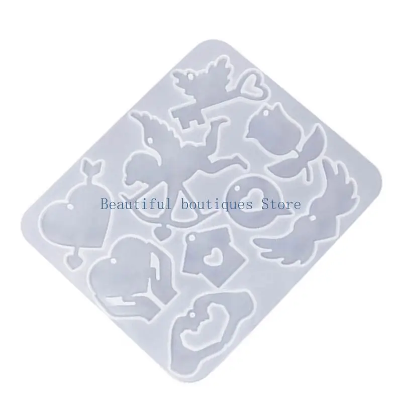 U4LF Valentine's Day DIY Pendant Molds Jewelry Accessories for DIY Hand-Making