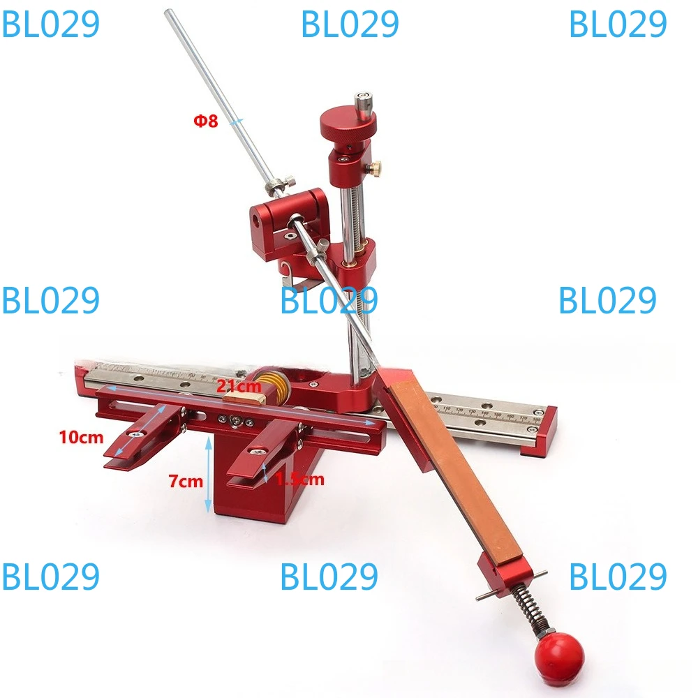 Aluminum alloy sharpener Professional fixed angle sharpener High precision grinder with guide rail Turnable fast sharpening tool