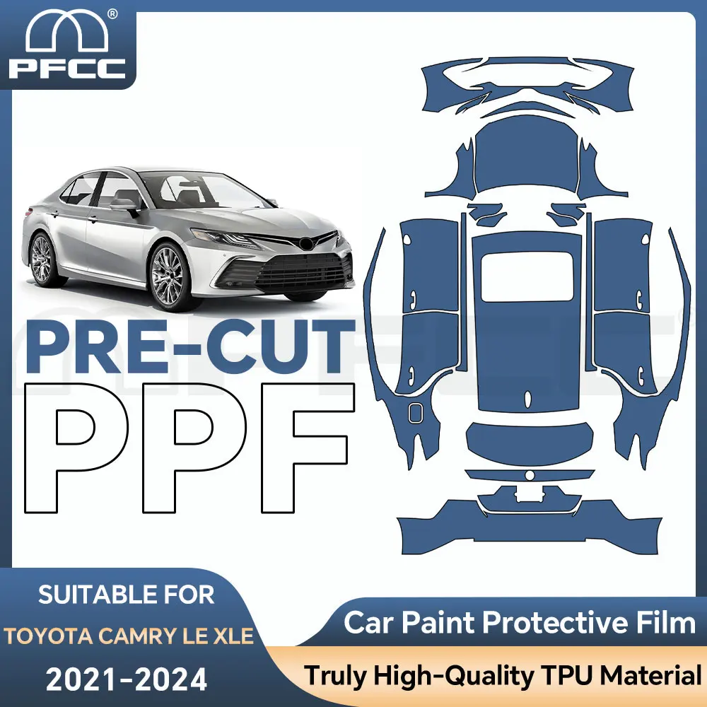 

Car Accessories For Toyota Camry LE XLE 2021-2024 Paint Protection Film Pre-cut Car Body Kit PPF Full Vehicle Anti-scratch