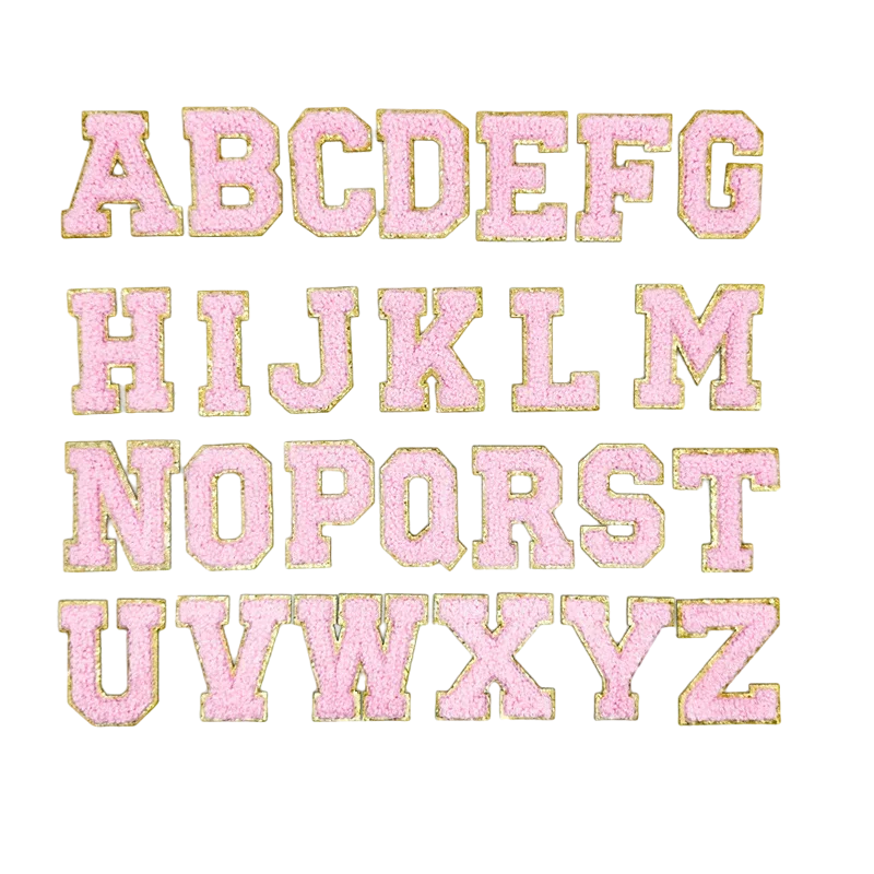 

Customized Self-adhesive Towel Embroidery Letter Cloth Sticker Cross-border Special for Glitter Phnom Penh Chenille Accessories