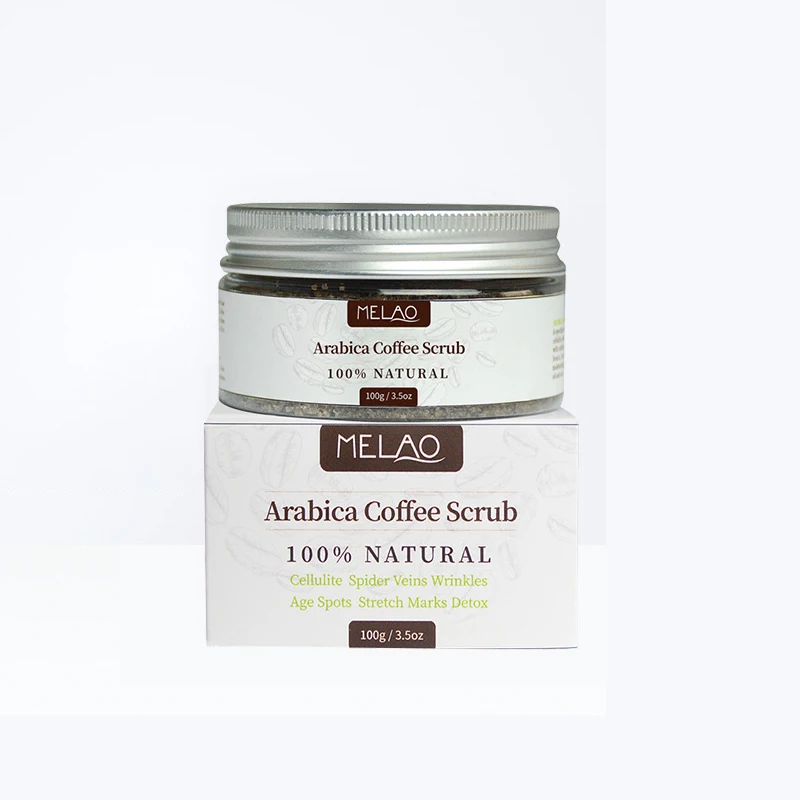 Arabica Coffee Scrub - All Natural Body Scrub for Skin Care, Stretch Marks, Acne & Cellulite, Reduce the Look of Spider Veins