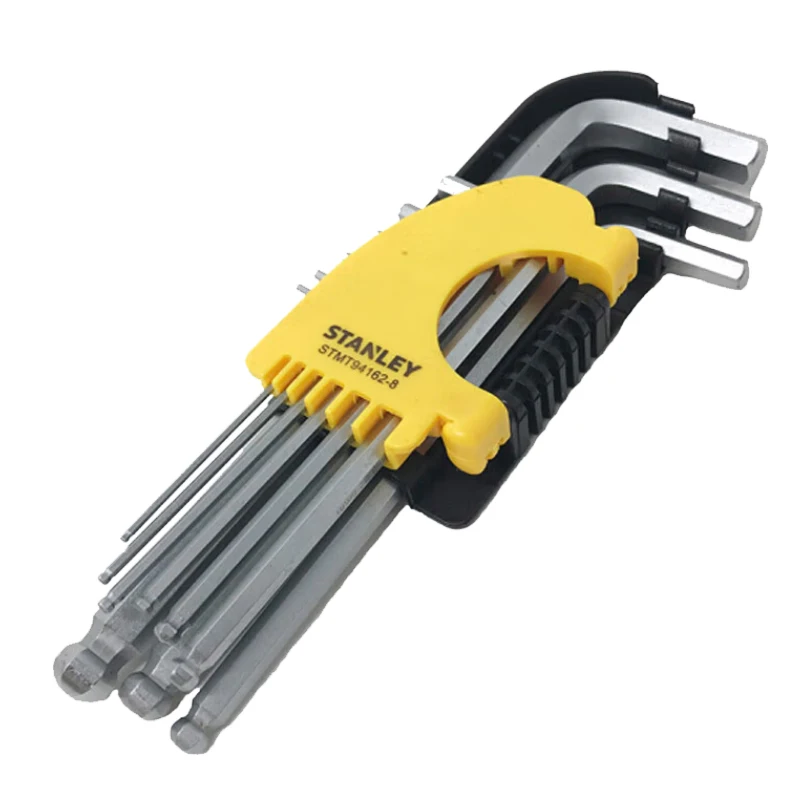 ชุดประแจหกเหลี่ยม หัวบอลยาวเมตริก ประแจหกเหลี่ยม ชุด 9 ชิ้น 1.5-10 มม.