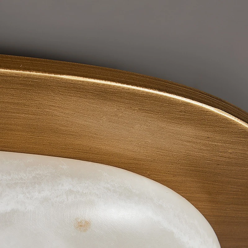 Mid-Century Modern LED Ceiling Light for Bedroom Living Room Study Aisle Vintage Resin Ceiling Lamp Luxury Home Lighting Fixture