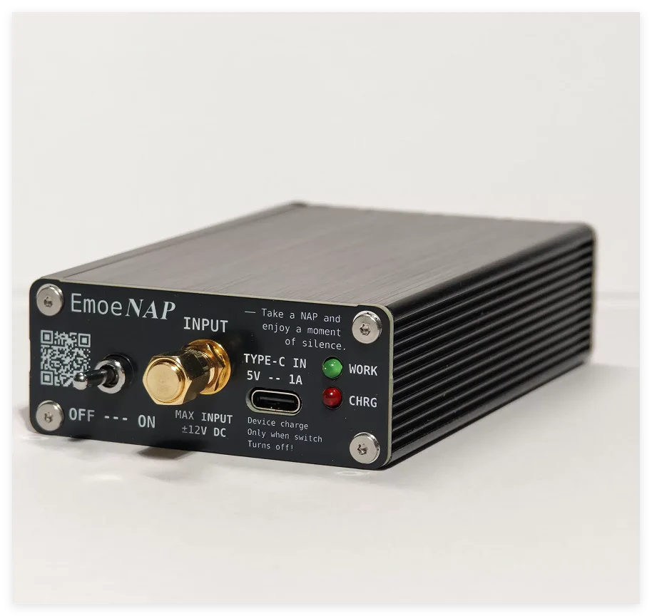 EmoeNAP Ultra-Low Input Noise Weak Signal Amplifier, Op-Amp, LDO, Reference Broadband Noise Test 80db Gain