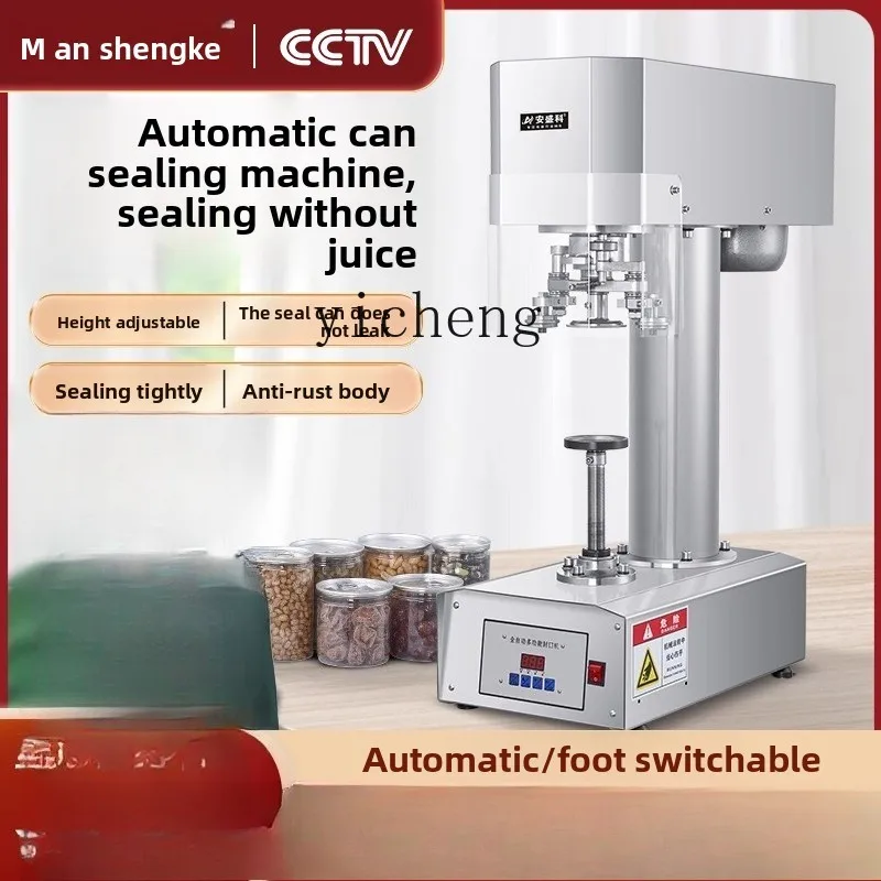 Maszyna do zamykania puszek i butelek: szklanych, plastikowych, z aluminium.