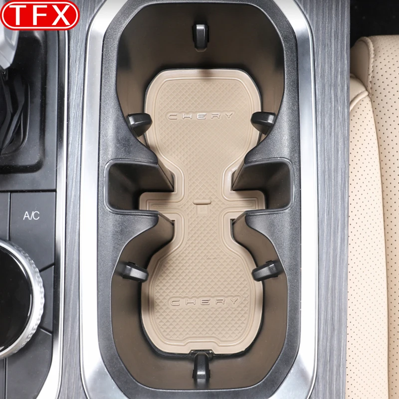 For JAECOO J7 2024 2023 Car Styling Non-Slip Mat Door Groove Pad Rubber Gate Slot Cup Cushion Decoration Auto Accessories