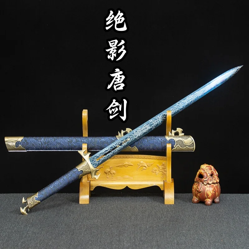 Tang Jian Longquan City Sword Ancient Style High Manganese Steel Integrated Collection Self Defense Home Decoration