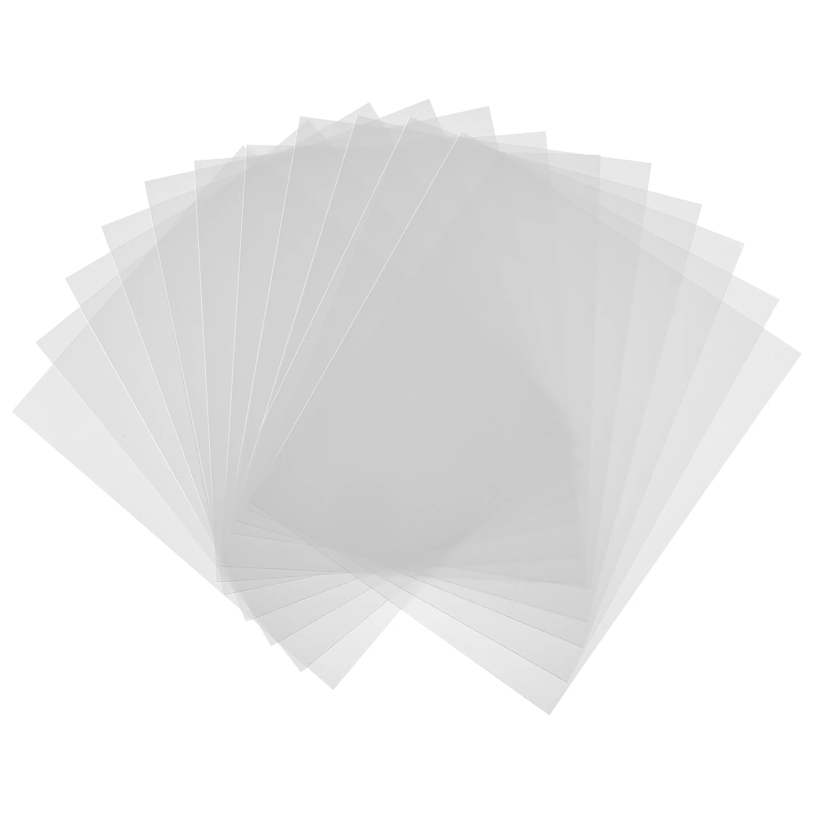 12pcs Stencil Sheets PVC Material Transparent Reusable Blank Stencils for 3D Cutting Machine Projects Crafts
