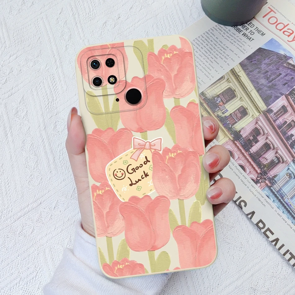 Case For Xiaomi Redmi 10C 10X 10A Sport Panda Camera Coverage Soft Liquid Silicone Cover For Redmi 10 C X A Sport Funda Bumper