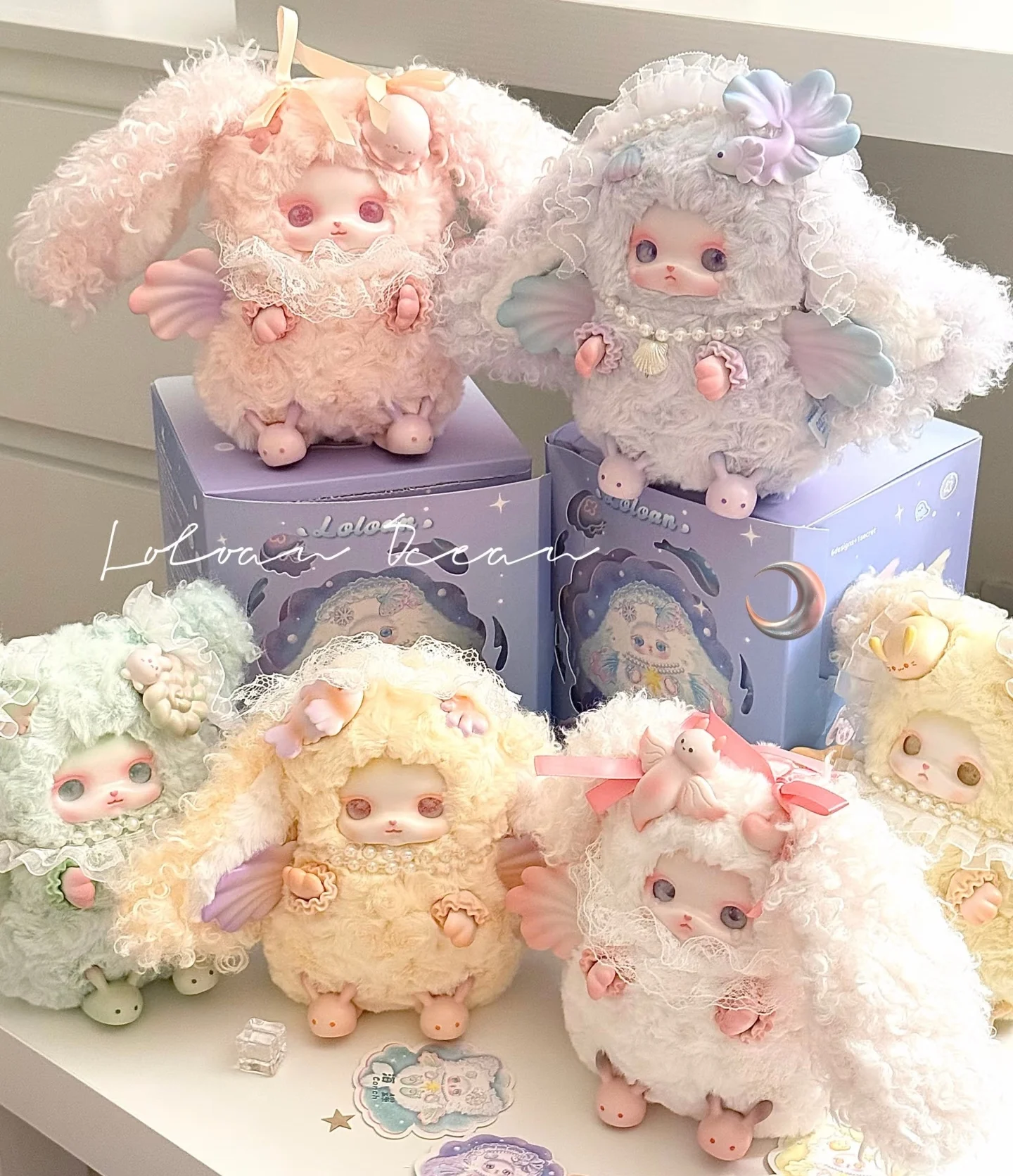 

Original Loloan Ocean Series Trendy Play Blind Box Handmade Model Desktop Ornament Home Accessories Bag Pendant Surprise Gift