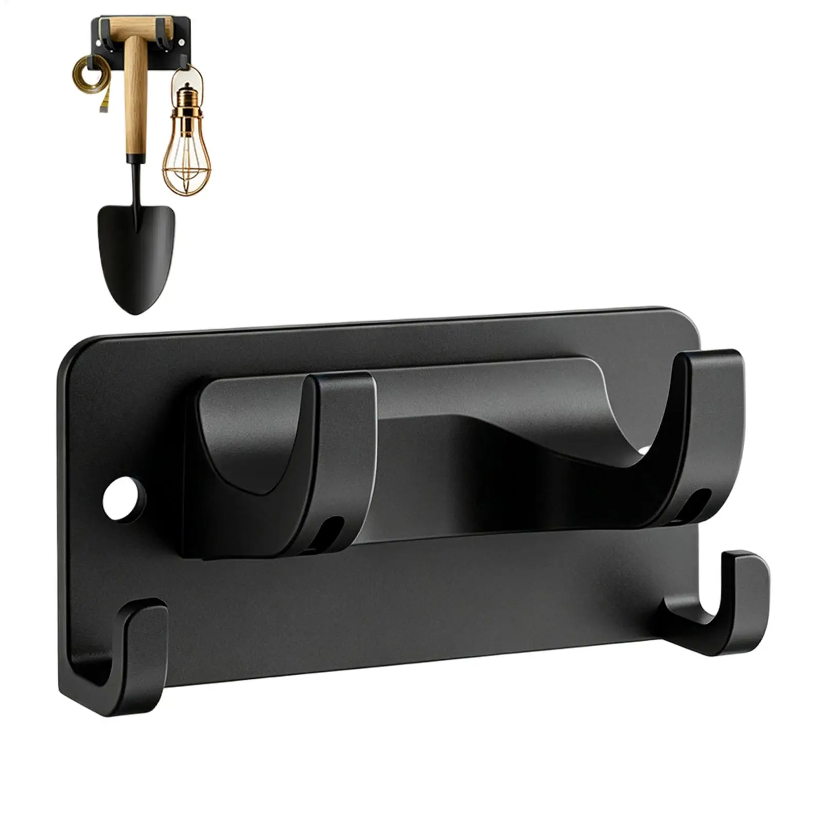Wall Mount Tool Hangers Shed Hooks Garage Hooks with Screws Modern Space Saving Organizer for Broom Mop Rake Shovel Garden view 4