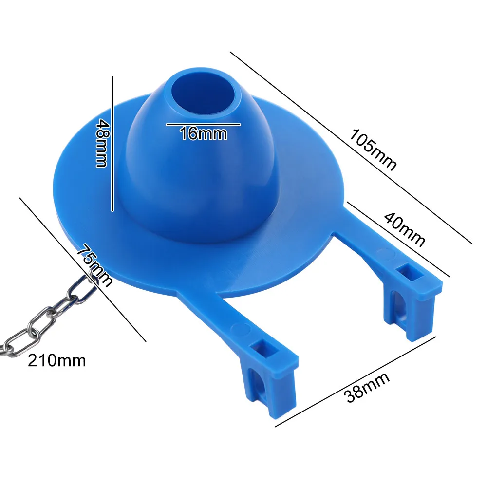 With Chain Toilet Drain Valve Flap Cover Adjustable Universal Toilet Tank Flapper Rubber 2-inch Toilet Seal Flapper Toilet