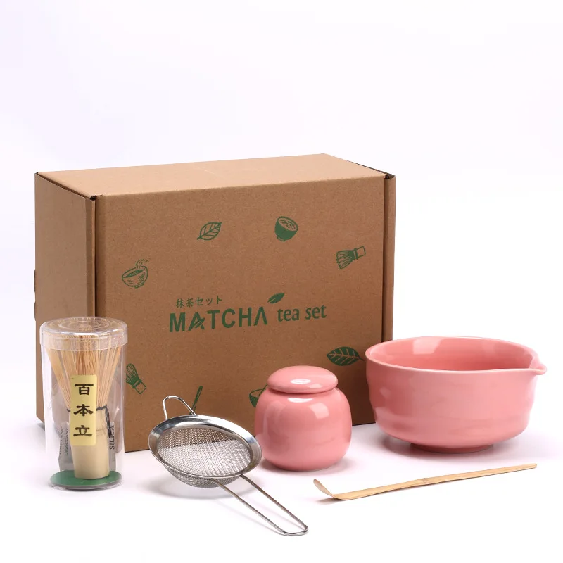 

BespritGift Matcha Starter Set 5pc Ceremonial Chawan Bamboo Matcha Whisk Scoop Sifter Beginner Tea Ceremony Tools
