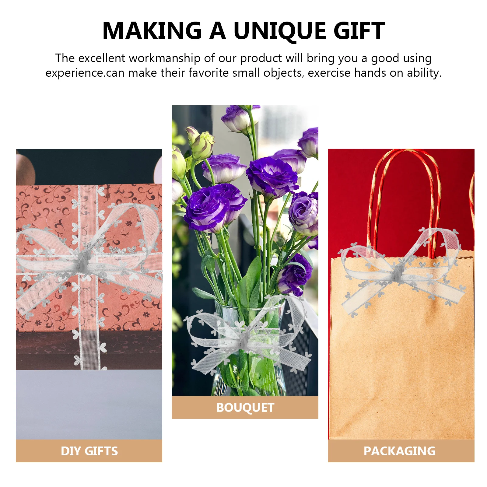 

Love Lace Satin Ribbon For Diy Decorations Valentine'S Day Gift Wrapping Crafts Making Flower Packaging Ribbon Decorative