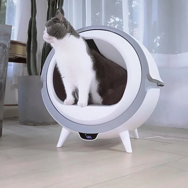 Control de aplicación personalizado de fábrica, caja de arena inteligente autolimpiante de gran capacidad para gatos, inodoro automático para gatos