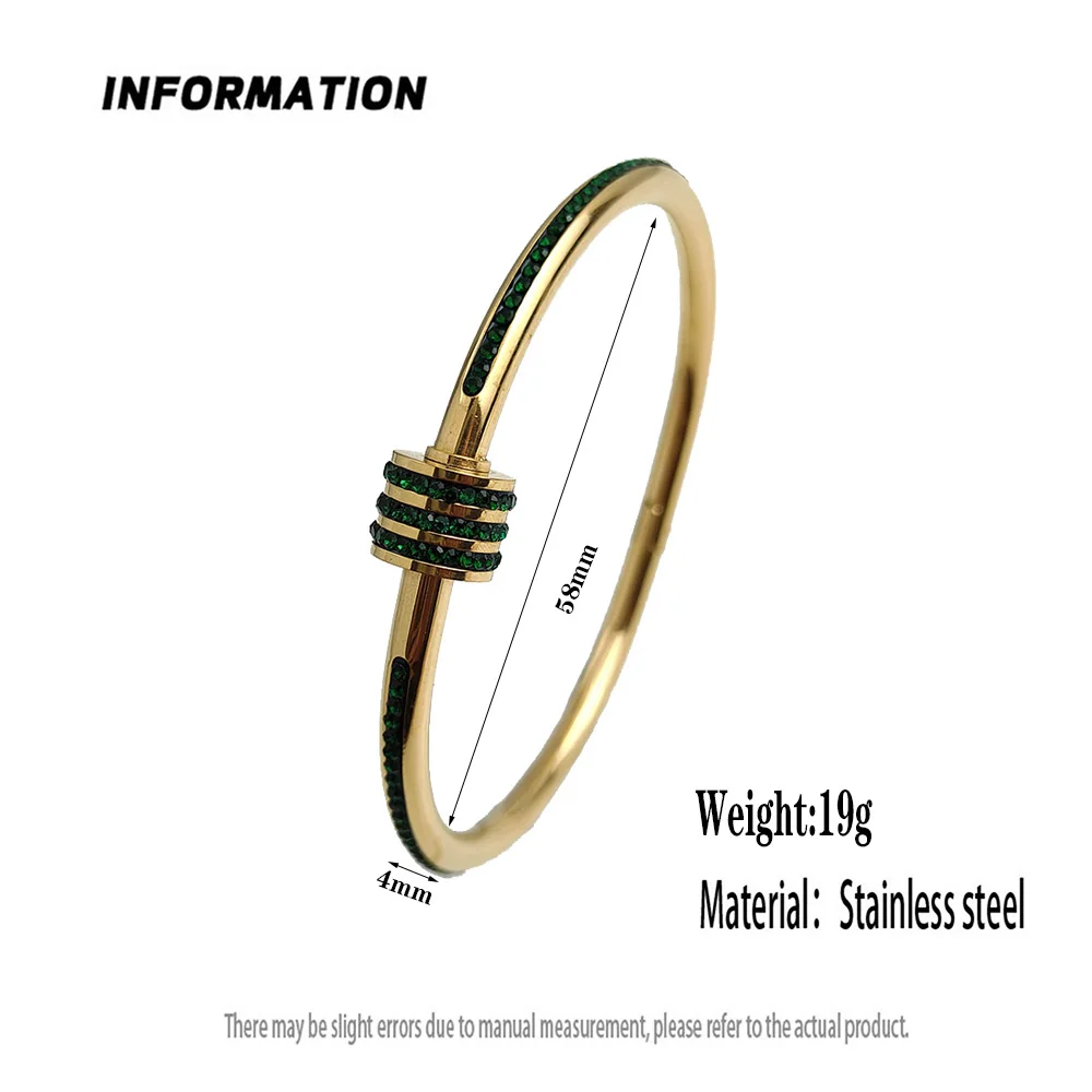 Classic small waist O-shaped stainless steel gold-plated bracelet, high quality waterproof jewelry, wedding party jewelry