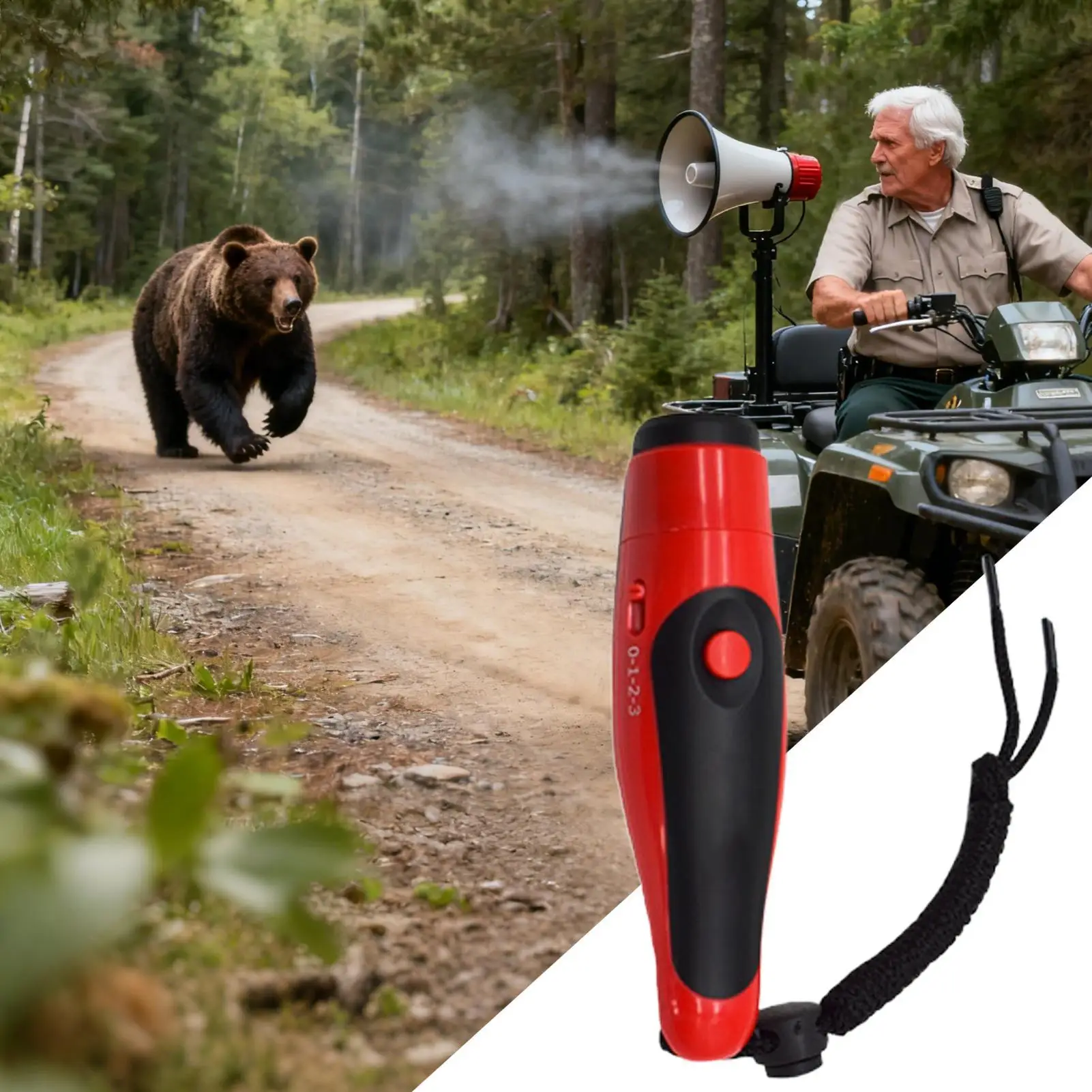 125dB Electronic Whistle Survival Whistle Rechargeable Camping Hiking Wilderness Survival Outdoor Emergency Tool