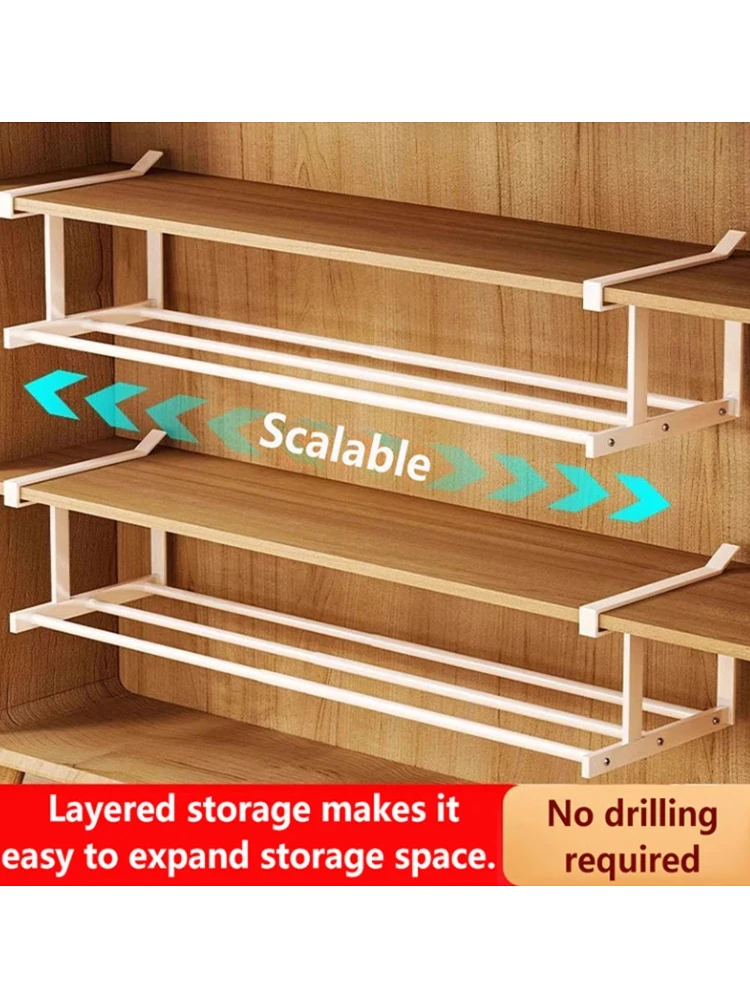 Scalable Shoe Rack Home Shoe Cabinet Layered Partition Shoe Holder Hanging Basket Storage Organizing Rack Saving Space New