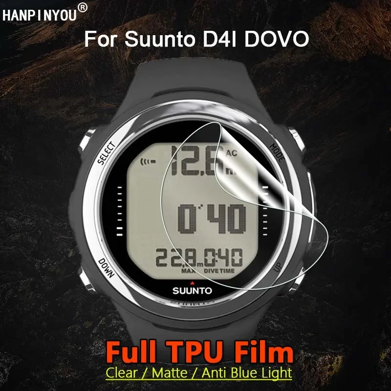 

For Suunto D4I D6I NOVO SmartWatch Clear / Matte / Anti Blue Light Soft TPU Hydrogel Film Screen Protector -Not Tempered Glass