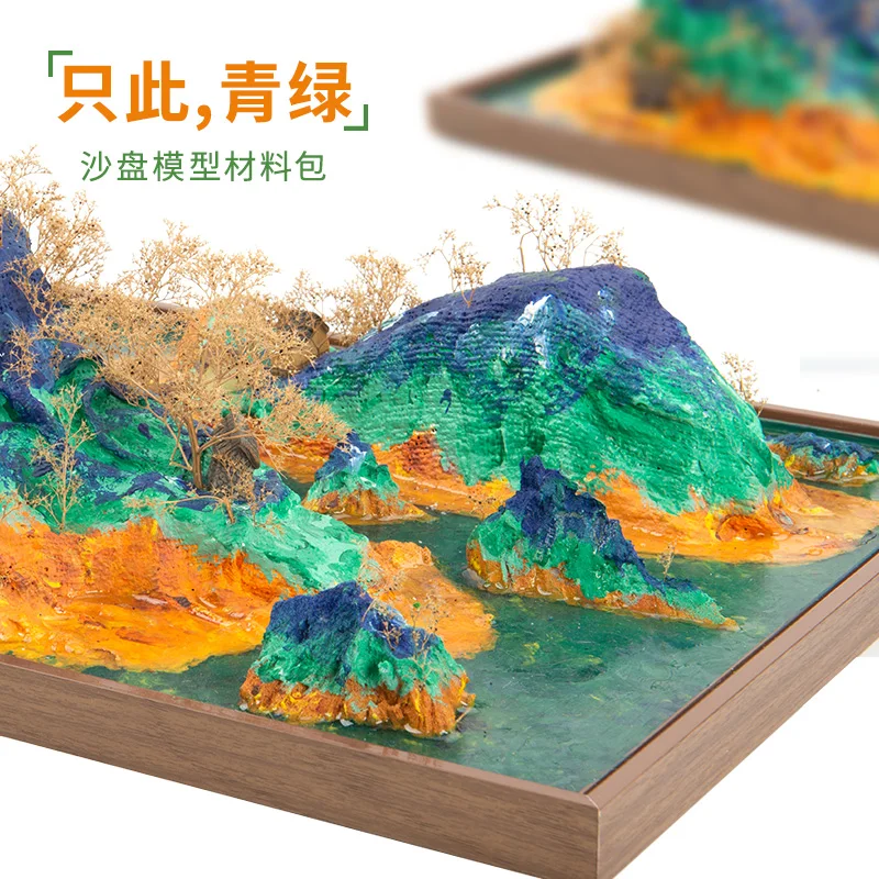 Miniature Landscape Building Outdoor Garden Figurine Water Effect Paste Modeling Clay Foam Block Wargame Terrain Scene Material