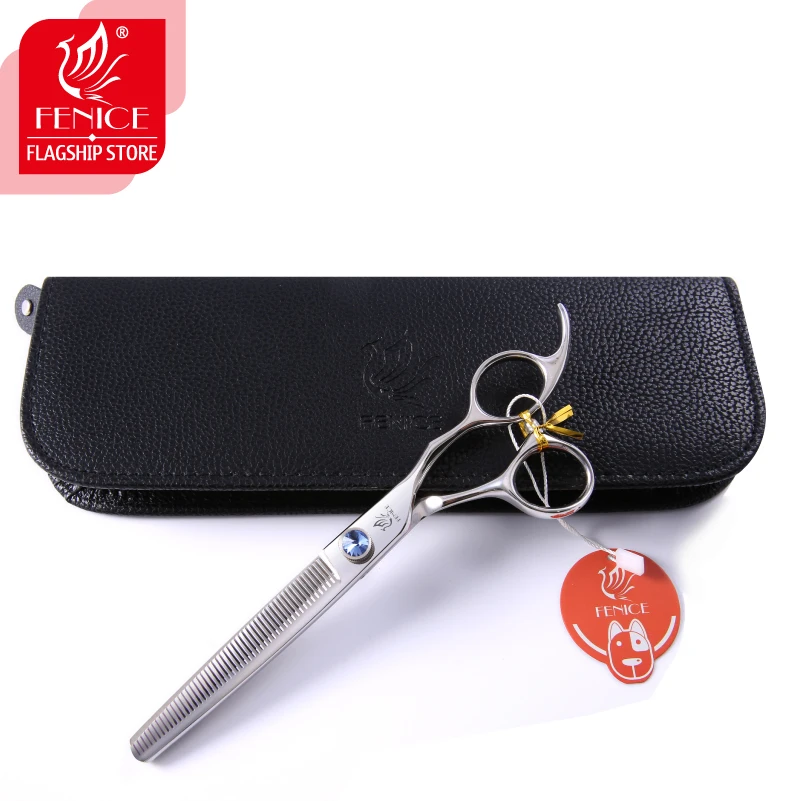 Imagem -03 - Fenice Professional Pet Thinning Scissors Dog Grooming Shears Japão 440c Aço 7.0 7.5