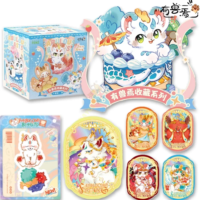 Official Version Fabulous Beasts Card Series Book 2 Anime Collection Cards Anime Peripheral Toys Flash Card Gifts