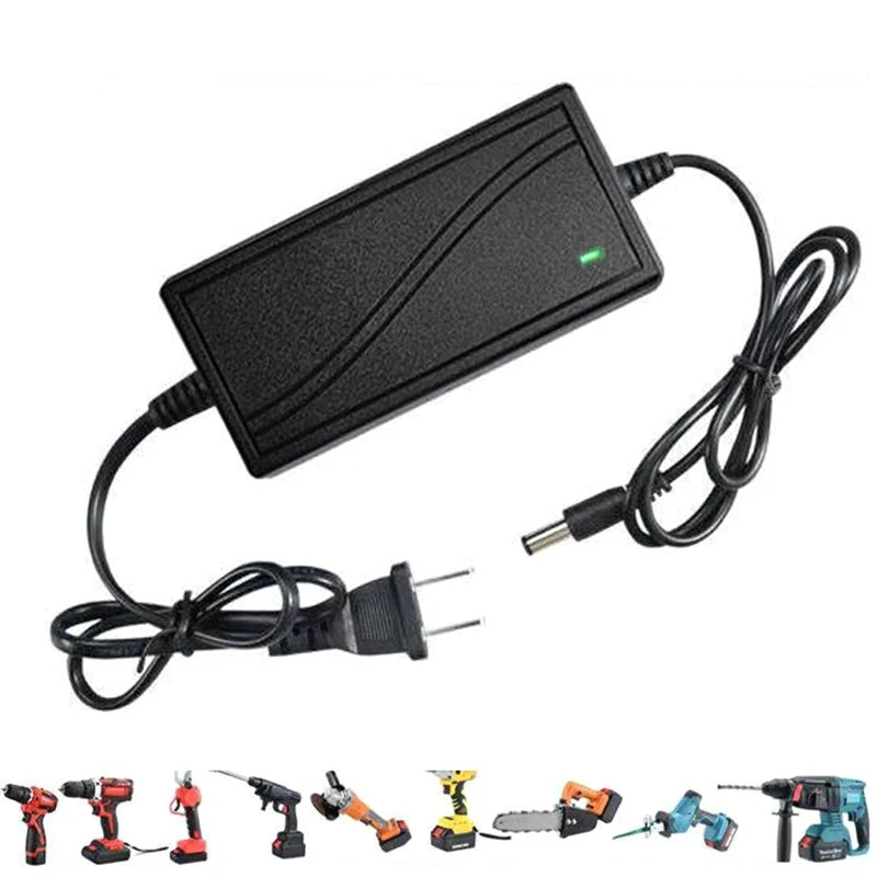 Charger For Lithium Ion 21V 2A Adapter Round Hole Universal Electric Wrench Angle Grinder Electric Saw Lithium Battery Charger.