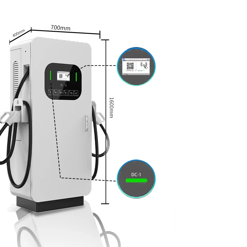 Factory Direct New Power EVSE DC Fast Charging Station Floor-mounted Electric Vehicle Charger Pile Commercial Charging