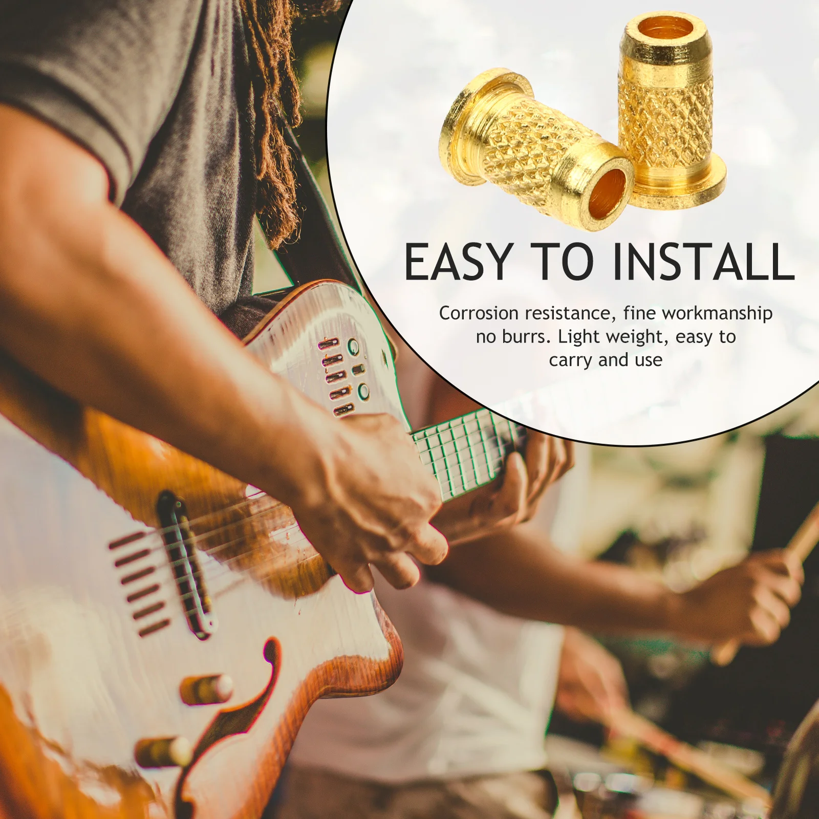 

6pcs Electric String Caps Durable Guitar Bridge Retainer Practical String Fixator For Guitar Repair Supplies Parts